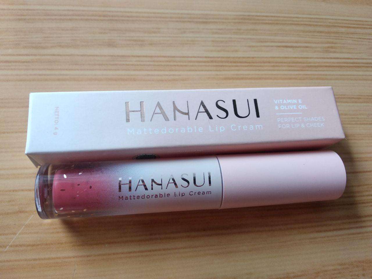 Packaging Hanasui Mattedorable Lip Cream
